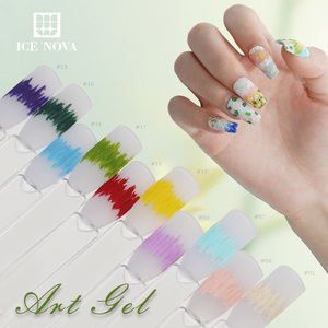 Esmalte en Gel Artístico ICE NOVA Libre de Hema/TPO/HPMA, Esmalte en Gel de Marca Privada, Pintura de Color Removible con Textura Tallada 3D - Product Image 3