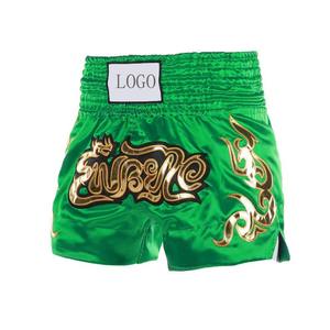 Pantalones Cortos de Muay Thai de Alta Calidad, Personalizados, para Entrenamiento de Boxeo, Diseño de Objetivo para Pies, Material de Poliéster, Servicio OEM, Venta al por Mayor - Product Image 2