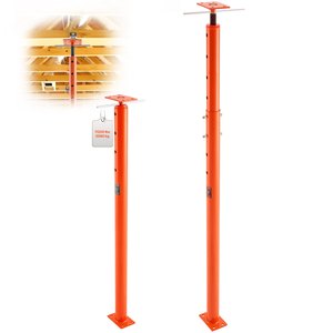 VEVOR Gato hidráulico para suelo de casa con capacidad máxima de carga de 11,200 lb, rango de altura ajustable de 54-150, viga de soporte, poste de gato para sótano - Product Image 1
