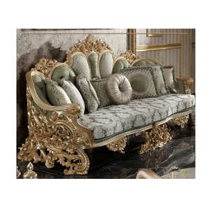 โซฟาไม้เนื้อแข็งสไตล์ชนบทที่ทำด้วยมือแกะสลักรายละเอียดของตกแต่งบ้านแบบดั้งเดิมกรอบไม้แกะสลักสำหรับห้องนั่งเล่น - Product Image 6