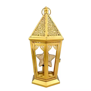 โคมไฟรอมฎอนโลหะทันสมัย Superwin RTS 2025 ขนาด 14x31 ซม. อีดมูบารัค คุณภาพสูง งานแฮนด์เมด ตกแต่งบ้านตามสั่ง - Product Image 2