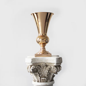 New Style Aluminium Flower Vase Handmade <b>Gold</b> Finishing Metal Vase for Wedding Table Decoration Wedding Flower Pots and Planters - Product Image 6