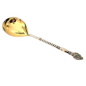 Premium Quality Indian Wholesaler Low MOQ & Price <b>Copper</b> Plated Long Round Wooden Handle Spoon Serving <b>Utensils</b> Set - Product Image 4