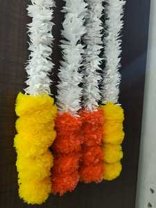 Decoración de caléndula de jazmín para eventos de boda y decoración de fiesta Idea Indian Haldi Mehndi Decoraciones Guirnalda de flores Tendencia Cadena floral - Product Image 5