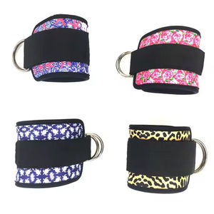 Solid Quality Neoprene Gym Ankle Straps Yellow <b>Black</b> Colors Hot Selling for Custom Design Factory Manufactured for Protection - Product Image 6