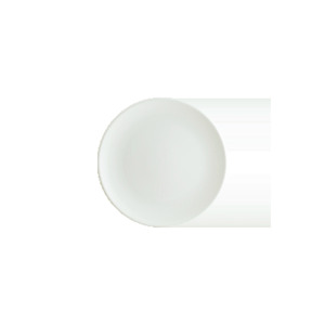 Assiette plate en porcelaine Iris White 19 cm pour gâteaux et petit-déjeuner – Vaisselle promotionnelle haut de gamme - Product Image 1