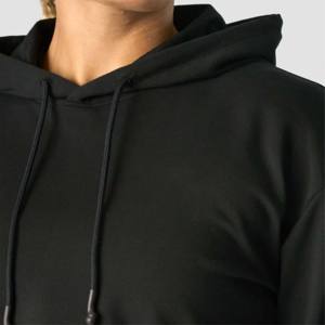 Top recortado suave con capucha para mujer, perfecto para relajarse en casa o hacer recados, transpirable y acogedor - Product Image 5