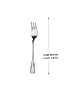 Fourchette à dessert Mr.Spoon Serie Raya 150 mm en acier inoxydable 18/0, manche monobloc, finition argentée, compatible lave-vaisselle, durable - Product Image 2