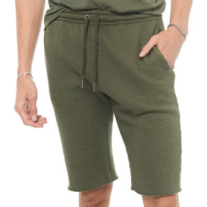 Ensemble personnalisé de shorts en éponge française pour hommes, ensemble deux pièces de shorts à capuche en éponge française 100% polyester de style urbain de poids moyen - Product Image 2
