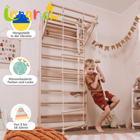 Barre de gymnastique en bois, échelle suédoise murale pour la maison, l'entraînement de gymnastique, l'escalade, les enfants, l'intérieur, aire de jeux pour enfants, échelle suédoise
