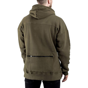 Nueva Sudadera con capucha de peso ligero lavado ácido de invierno para hombres Regular Fit 100% algodón polar transpirable y Capucha con cordón de secado rápido - Product Image 4