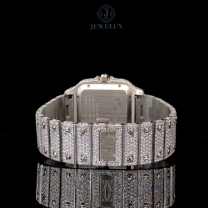 Reloj analógico de lujo más vendido para hombre, elegante banda de acero inoxidable, diseño de esfera pulida con acento de diamante, cantidad disponible a granel - Product Image 3