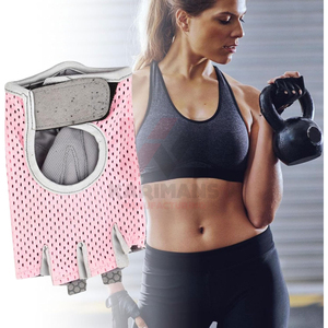 Guantes de Gimnasio Personalizados con Protección para Levantamiento de Pesas, Microfibra de Alta Calidad con Almohadilla de Silicona Antideslizante - Product Image 2