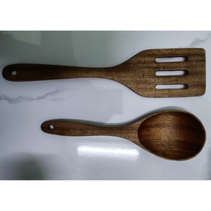 Cuillère en bois pour cuisine | Respectueux de l'environnement, sans OGM, de qualité alimentaire sûre, fournisseur de confiance, bio, passe au lave-vaisselle - Product Image 1
