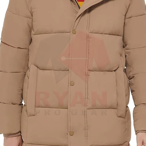 Custom High Quality Long Puffer Jackets For Men Adults And Kids Customized <b>Colour</b> Design And Printing Plus Size - Product Image 6