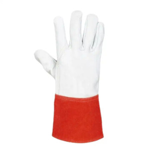 Gants de soudage TIG en cuir fendu de chèvre et de vache Protection des mains Gants de soudage ignifuges résistants à la chaleur et aux étincelles - Product Image 4