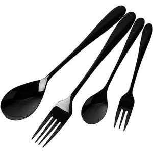 Ensemble de couverts Meta Wings Design poignées couverts pour salle à manger cuisine cadeaux de mariage utiliser en acier inoxydable ensemble de 4 fourchette couteau cuillère - Product Image 4