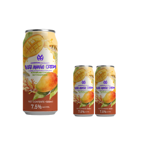 เครื่องดื่มอัดลมรสผลไม้บุดดาแมงโก้ครัช 7.5% แอลกอฮอล์ ปริมาณแอลกอฮอล์ 7.5% ปริมาณแอลกอฮอล์ต่อหน่วยปริมาตร 500 มล. บรรจุกระป๋อง/ขวด รสชาติแบบกำหนดเอง ให้ความรู้สึกสดชื่น หวานอมเปรี้ยว - Product Image 1