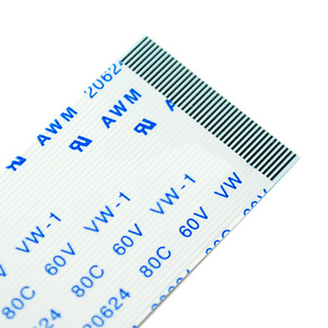 สายเคเบิล AWM ffcfpc 80C 60V VW 10Pin 1.0มม. 60มม. สายไฟแบบยืดหยุ่นทิศทางไปข้างหน้าเป็นมิตรกับสิ่งแวดล้อมพีวีซีสีฟ้าและสีขาว - Product Image 1