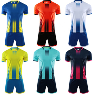 OEM Venta caliente clásico personalizar fútbol Jersey Kits para niños de alta calidad a rayas camiseta de fútbol para los hombres - Product Image 2