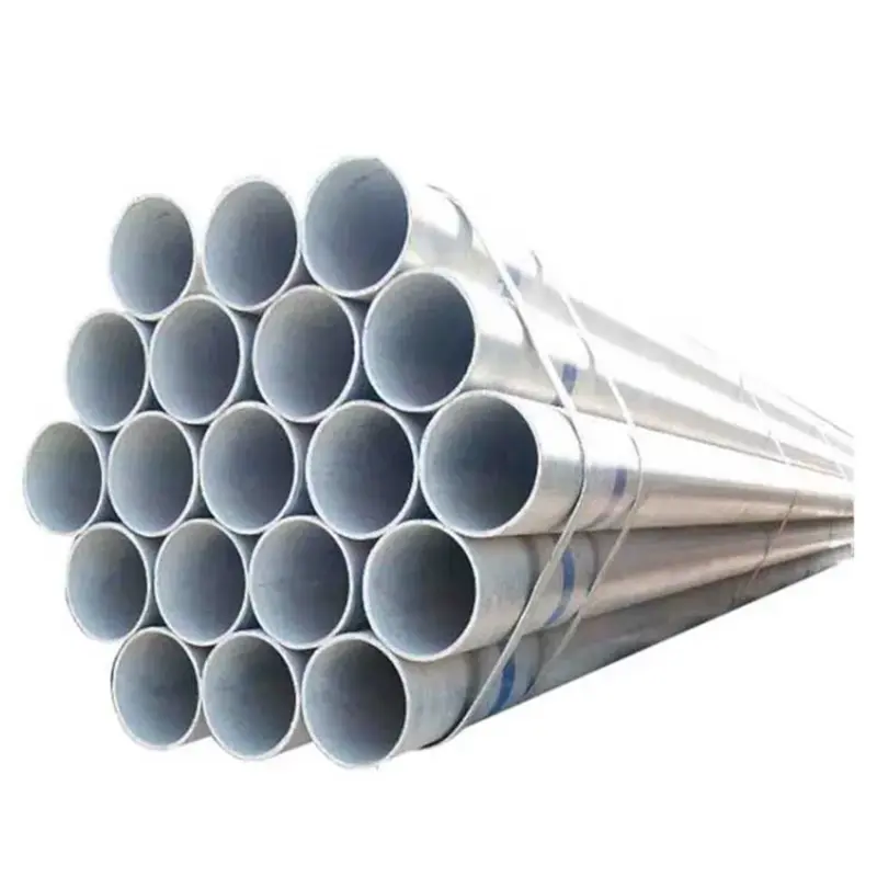 Galvanized Pipe Tube Support Custom Customizable Size Gi Zinc Coated Galvanize Steel Round Pipes