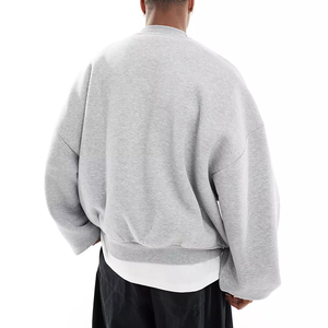 Streetwear personnalisé poids lourd 100% coton col rond pull surdimensionné hiver sweat à capuche en éponge française sweat 360 gsm - Product Image 2