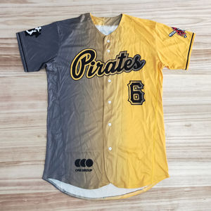 Maillot de baseball de haute qualité vêtements de sport 100% polyester matériel Quickdry personnalisé Logo impression vêtements de baseball - Product Image 3