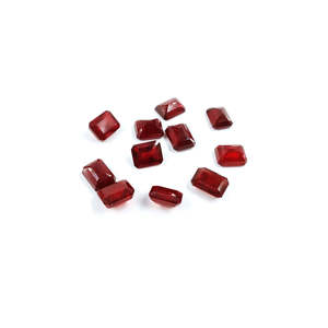 Rubis naturel de Bangkok, octogones calibrés, pierres précieuses en vrac, 9x11mm et 10x12mm, rouge jaune, taille émeraude, taille triligne, taille marquise, taille carrée, taille ovale - Product Image 5