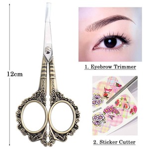 Tijeras de Manicura Multifuncionales con Mango Vintage, para Recortar Pestañas y Uñas, con Borde de Encaje, Calidad Profesional, Venta al por Mayor - Product Image 3