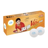 Raquette de tennis de table professionnelle durable Double Fish ABS de haute qualité avec balles incluses