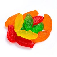 Groothandel Op Maat Veganistisch Zweeds Snoep, Halal Gummy Snoepjes, Gelatinevrije Zachte Snoepjes-Vis