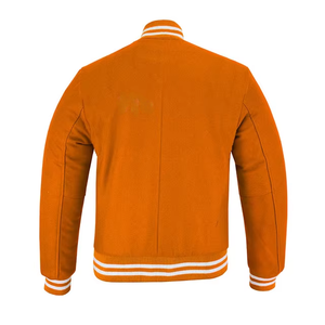 เสื้อแจ็คเก็ตขนสัตว์คุณภาพสูงสำหรับผู้ชาย ป้องกันลม อุ่นสบาย สไตล์วิทยาลัยเบสบอล พร้อมงานปักลายสไตล์ไฮสตรีท - Product Image 4