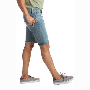 Shorts de Mezclilla para Hombre, Corte Ajustado, Tela de Algodón Hilado de Peso Medio, Transpirable, Colección de Verano, Europa, Estados Unidos - Product Image 3