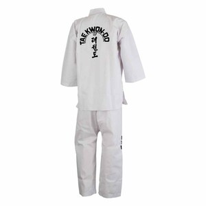 ชุดยูนิฟอร์ม ITF สีขาวสำหรับศิลปะการต่อสู้เทควันโด ยูโด คาราเต้ แบบขายส่ง แห้งเร็ว ระบายอากาศได้ดี เหมาะสำหรับผู้ใหญ่ทั้งชายและหญิง - Product Image 5