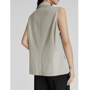 Chaqueta de mujer elegante sostenible de alta calidad, personalizable, botón, entrega rápida, lavable, fabricante de Vietnam 2025 - Product Image 2