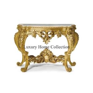 Console créative en métal de conception royale conception forgée couleur or salon et salon accessoires de décoration fournitures - Product Image 2