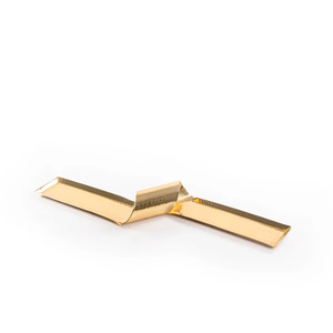 ถาดเสิร์ฟอาหารและขนมทรงกลมดีไซน์แบบบิดทำจากโลหะอลูมิเนียมถูกทุบด้วยทองคำอุปกรณ์ตกแต่งงานแต่งงานและโรงแรม - Product Image 4