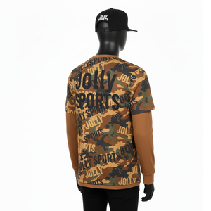 T-shirt 100% coton pour homme, coupe ample, imprimé, double couche, manches longues, style personnalisé, nouveau modèle, t-shirt à double manche. - Product Image 5