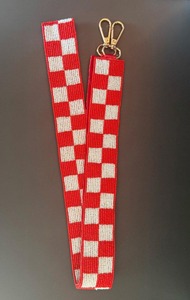 <b>Christmas</b> Beaded Purse Strap Bag Strap Sorority Gameday Strap Customized Strap With Detachable Hooks Ho Ho Ho beaded belts - Product Image 3