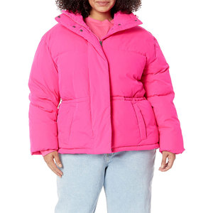 Bulk Production Women's Winter Windbreaker Warm Cropped Customizable Puffer Breathable <b>Jacket</b> Woman - Product Image 6