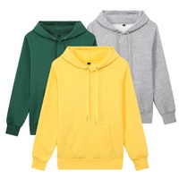 Sudadera de algodón 100% de gran tamaño unisex de gran tamaño con logotipo personalizado impreso sin cordón liso teñido de alta calidad Sudadera con capucha en blanco otoño
