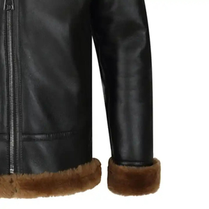 Vente en gros de veste en cuir 2025 pour hommes Fourniture en usine de vêtements d'extérieur chauds et élégants en cuir de vachette de haute qualité pour la saison froide - Product Image 5