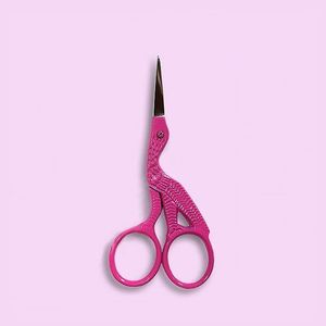 Stork Embroidery Scissors And <b>Cross</b> <b>Stitch</b> Sewing Craft Bird Small Tool Scissor with colors and smooth working zarnab surgical - Product Image 5