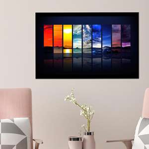 ภาพพิมพ์บนผ้าใบลายทิวทัศน์ธรรมชาติ: ของตกแต่งผนังสีสันสดใส ศิลปะสมัยใหม่ 1P: ห่อหุ้มอย่างดี - Product Image 1