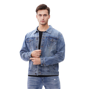 Veste en jean grande taille automne et printemps pour hommes - Product Image 3