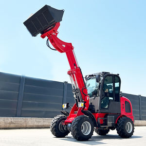 Untuk Diesel kuat 4-roda pemuat ujung depan 1 Ton nilai beban dengan <span class=keywords><strong>Joystick</strong></span> kontrol teleskop - Product Image 2