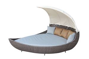 2025 meilleure vente ensemble de meubles d'extérieur modernes Love net canapé de jardin cadre en aluminium rotin transat pour hôtels utilisation de jour en plein air - Product Image 3