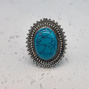Trendy Natural <b>Turquoise</b> 925 Sterling Silver <b>Ring</b> Custom Birthstone <b>Ring</b> Dainty Handmade Gemstone <b>Ring</b> for Women - Product Image 4
