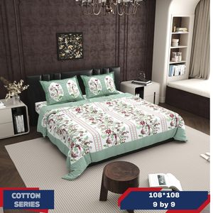 100% Cotton Duvet <b>Cover</b> Set King Super King Sizes Digital Printing Quilts Flat <b>Bed</b> Sheet Pillowcase Washed Curtains Bedding Set - Product Image 4