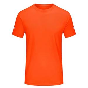 เสื้อยืดโพลีเอสเตอร์ธรรมดายูนิเซ็กซ์ผ้านุ่มให้ความรู้สึกสปอร์ตพิมพ์โลโก้ด้านหน้าแบบกำหนดเอง - Product Image 2